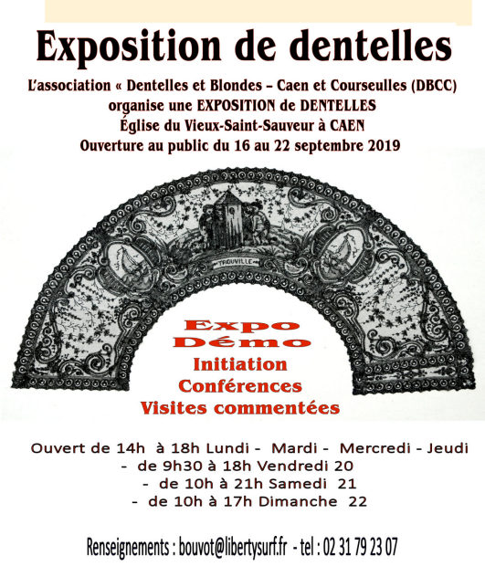 expo de dentelle � CAEN 2019