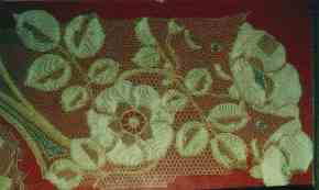 Sample of polychrome lace of Courseulles